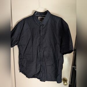 Men's Black Polka Dot Short Sleeve Shirt
